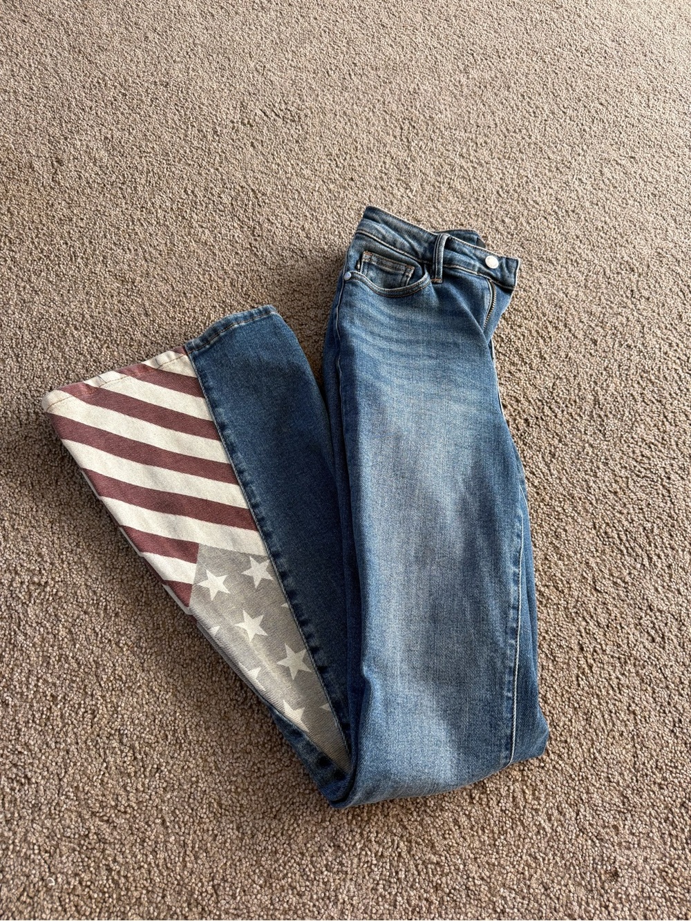 Jude Blue American flag jeans